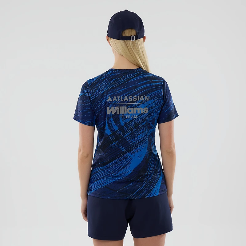 Women's New Era  Navy Williams Racing Active T-Shirt