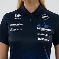 Women's New Era Navy Williams Racing Tech Polo