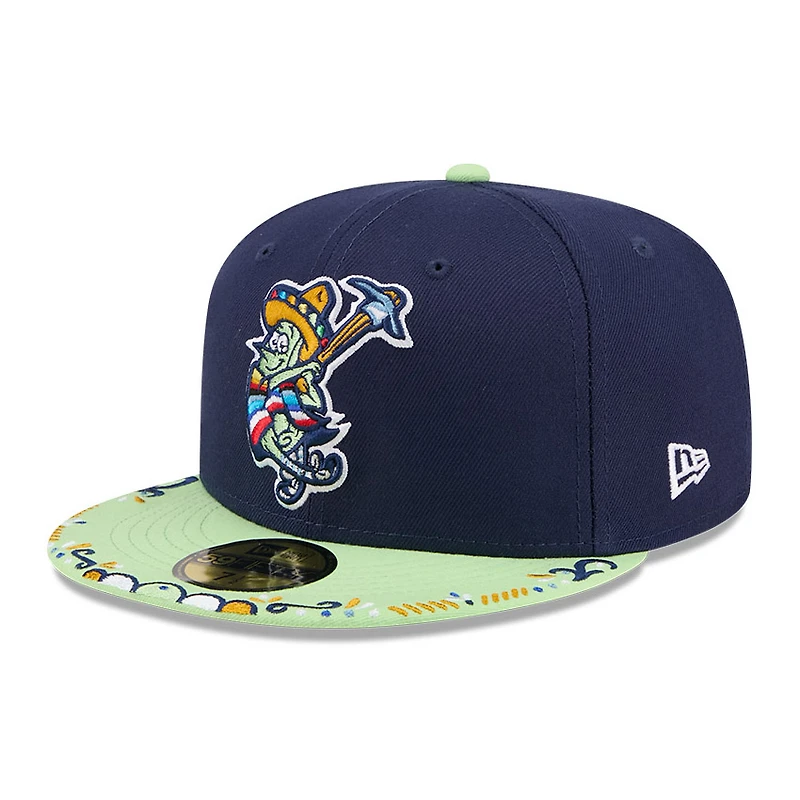 Men's New Era Navy/Light Green Wilmington Blue Rocks 2026 Copa De La Diversion 59FIFTY Fitted Hat