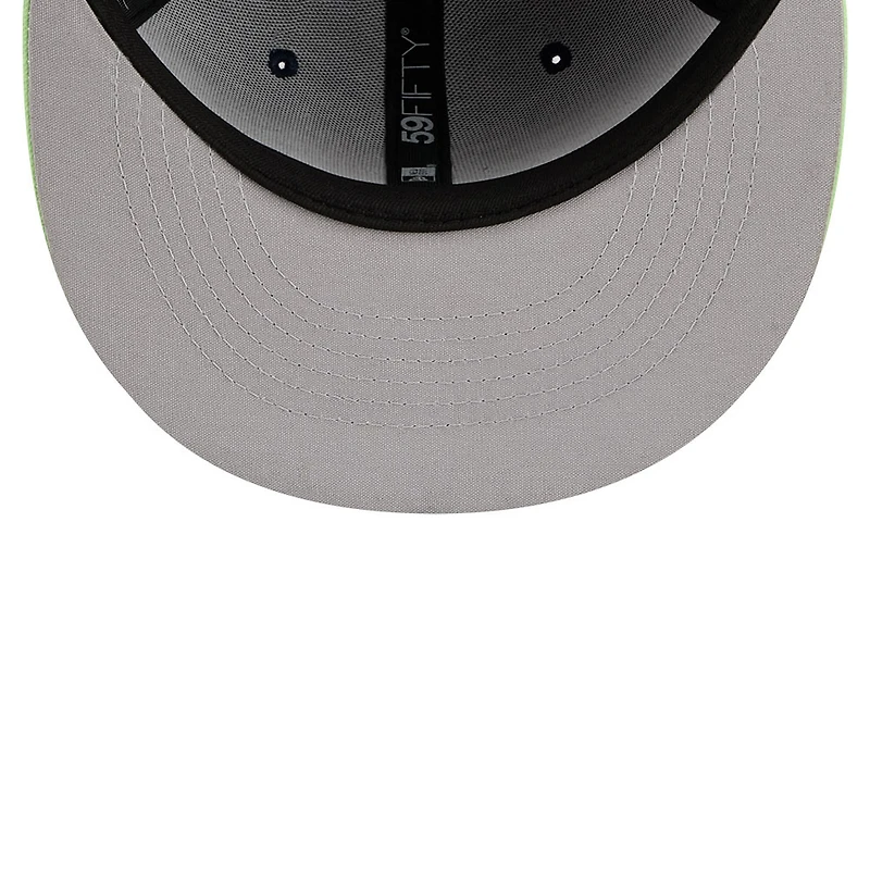 Casquette ajustée New Era 59FIFTY pour homme, bleu marine/vert clair, Wilmington Blue Rocks 2026 Copa De La Diversion