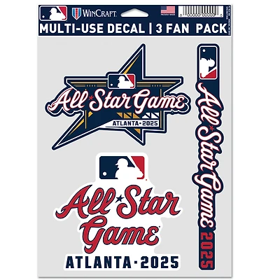 Ensemble de trois autocollants WinCraft pour fans du match des étoiles de la MLB 2025