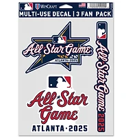 Ensemble de trois autocollants WinCraft pour fans du match des étoiles de la MLB 2025