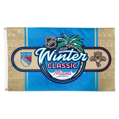 WinCraft Florida Panthers vs. New York Rangers 2026 Winter Classic 3' x 5' Single-Sided Deluxe Flag