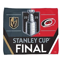 Serviette de ralliement WinCraft Vegas Golden Knights contre Carolina Hurricanes, finale de la Coupe Stanley 2026, 38 x 46 cm