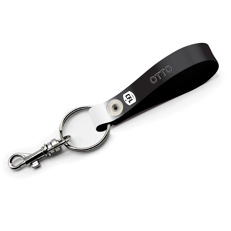 Winnipeg Blue Bombers Personalized Leather Loop Keychain