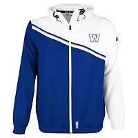 Veste à fermeture éclair intégrale tissée Ripstop New Era pour hommes, bleu de Winnipeg Blue Bombers Pinnacle