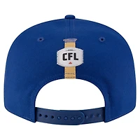 Casquette Snapback 9FIFTY Sideline des Blue Bombers de Winnipeg de New Era pour homme
