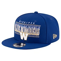 Casquette Snapback 9FIFTY Sideline des Blue Bombers de Winnipeg de New Era pour homme
