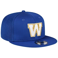 Casquette snapback New Era bleue Winnipeg Blue Bombers Sideline 9FIFTY pour homme