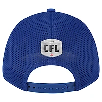 Casquette ajustable 9FORTY Sideline des Bombers bleu Winnipeg New Era pour homme