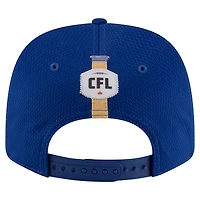 Casquette extensible à bouton-pression New Era Blue Bombers Sideline 9SEVENTY pour homme