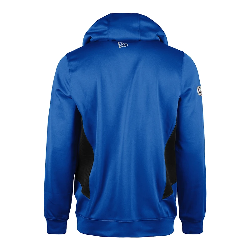 Men's New Era  Blue Winnipeg Bombers Sideline Clutch Performance Pullover Hoodie