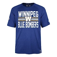 Men's New Era  Blue Winnipeg Bombers Sideline Varsity Performance T-Shirt