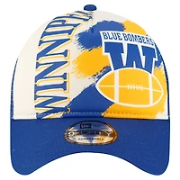 Men's New Era Blue Winnipeg Blue Bombers Turf Traditions 9FORTY Adjustable Hat