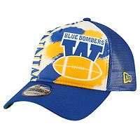 Casquette réglable 9FORTY bleu Winnipeg Blue Bombers Turf Traditions New Era pour hommes