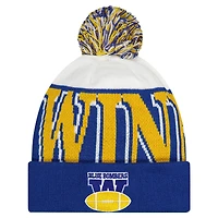 Bonnet en tricot à revers et pompon Turf Traditions des Blue Bombers de Winnipeg de New Era pour homme