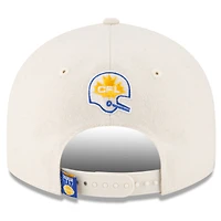 Casquette ajustable Snapback 9FIFTY crème pour hommes des Blue Bombers de Winnipeg Turf Traditions New Era
