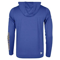 T-shirt à capuche manches longues New Era Royal Winnipeg Blue Bombers Sideline Corral pour hommes