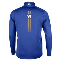 Haut à quart de zip Performance Sideline Edge des Blue Bombers Winnipeg New Era pour hommes