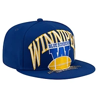 Men's New Era Royal Winnipeg Blue Bombers Turf Traditions 9FIFTY Snapback Hat