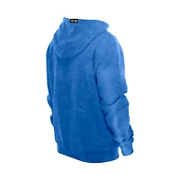 Men's New Era Royal Winnipeg Blue Bombers Turf Traditions Mineral Wash Vintage Fleece Hoodie