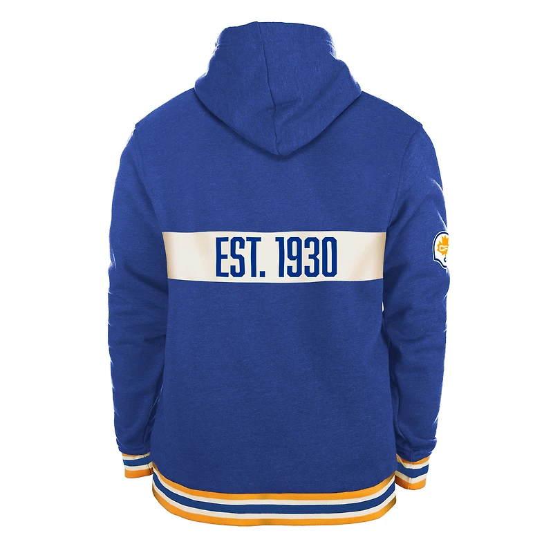 Men's New Era Royal Winnipeg Blue Bombers Turf Traditions Pullover Hoodie