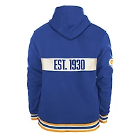 Men's New Era Royal Winnipeg Blue Bombers Turf Traditions Pullover Hoodie