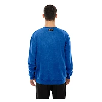 Men's New Era Royal Winnipeg Blue Bombers Turf Traditions Vintage Fleece Crewneck Sweatshirt