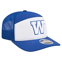 Casquette ajustable New Era blanche pour homme, modèle 2026 Sideline 9SEVETNTY des Blue Bombers de Winnipeg