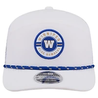 Men's New Era White Winnipeg Blue Bombers 2026 Sideline Rope 9SEVETNTY Adjustable Hat