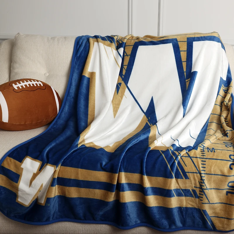 Jeté en peluche des Blue Bombers de Winnipeg 50" x 60"