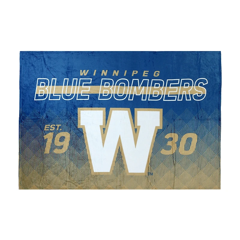 Winnipeg Blue Bombers 62" x 90" Family Blanket