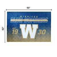 Winnipeg Blue Bombers 62" x 90" Family Blanket