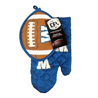 Winnipeg Blue Bombers Two-Piece Kitchen Mitt Set