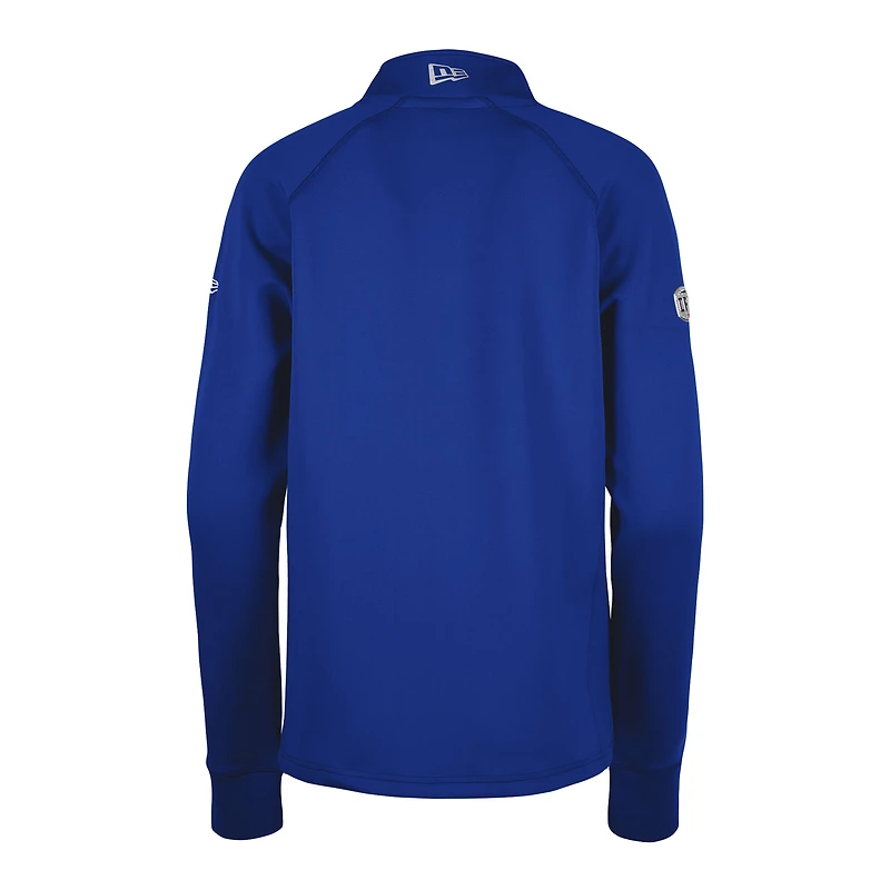 Haut 5th & Ocean by New Era Bleu pour femme Winnipeg Blue Bombers Sideline Piper Performance Raglan Quarter-Zip Top