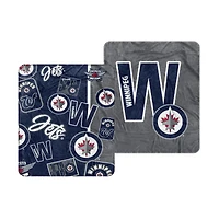 Couverture tissée Dream Weave de 50 po x 60 po des Jets de Winnipeg