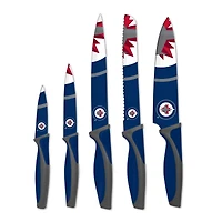 Blue Winnipeg Jets 5-Piece Kitchen Knife Set