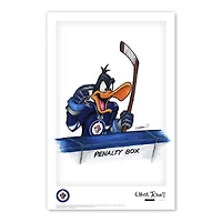 Daffy Duck Winnipeg Jets Looney Tunes 11"x 17" affiche imprimée