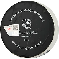 Rondelle de but utilisée par Gabriel Vilardi des Jets de Winnipeg le 22 mars 2026 contre les Rangers de New York