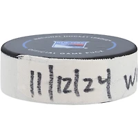 Gabriel Vilardi Winnipeg Jets Game-Used Goal Puck from November 12, 2024 vs. New York Rangers 