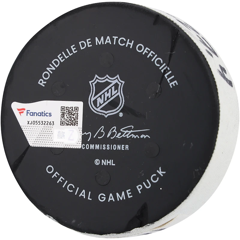 Gabriel Vilardi Winnipeg Jets Game-Used Goal Puck from November 12, 2024 vs. New York Rangers 
