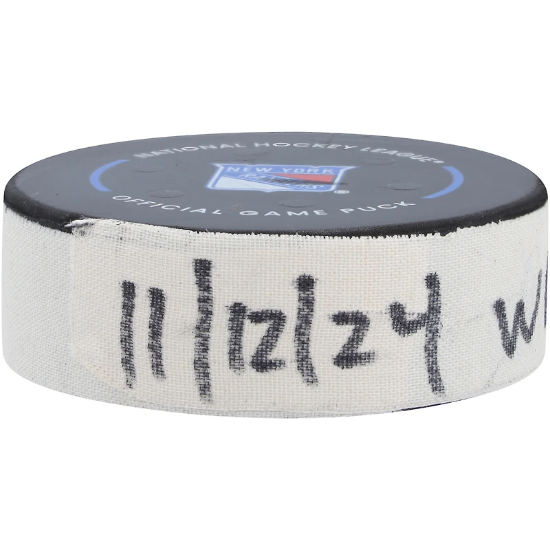 Gabriel Vilardi Winnipeg Jets Game-Used Goal Puck from November 12, 2024 vs. New York Rangers 