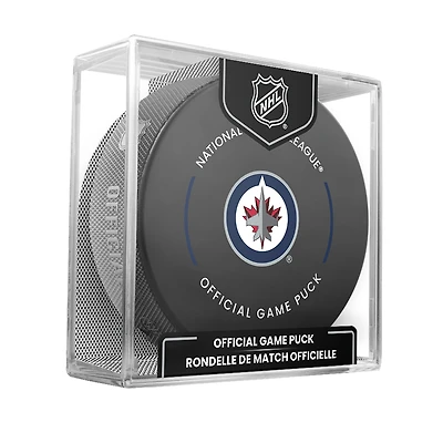 Rondelle de match officielle Inglasco des Jets de Winnipeg pour la saison 2022-23