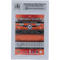 Jacob Trouba Winnipeg Jets Autographié 2013-14 Upper Deck Série 1 Young Guns #237 Beckett Fanatics Witnessed Authenticated 10 Rookie Card