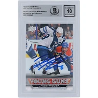 Jacob Trouba Winnipeg Jets Autographié 2013-14 Upper Deck Série 1 Young Guns #237 Beckett Fanatics Witnessed Authenticated 10 Rookie Card