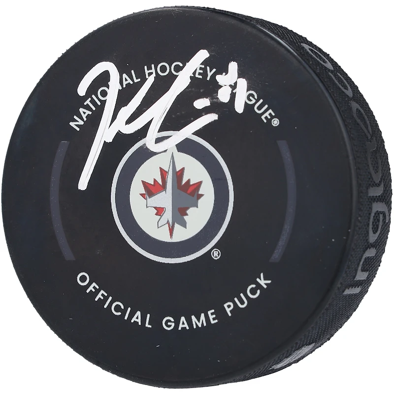 Rondelle de match officielle autographiée par Kyle Connor des Jets de Winnipeg
