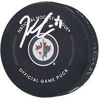Rondelle de match officielle autographiée par Kyle Connor des Jets de Winnipeg