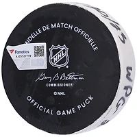 Kyle Connor, rondelle de but utilisée par les Jets de Winnipeg le 20 février 2023 contre les Rangers de New York
