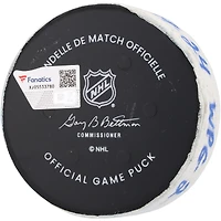 Kyle Connor Rondelle de but utilisée par les Jets de Winnipeg contre les Rangers de New York le 19 mars 2024
