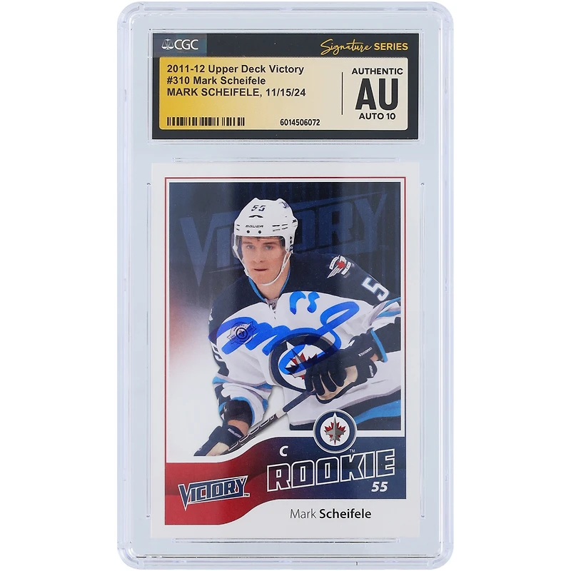 V106832 WinJet Mark Scheifele Winnipeg Jets Autographié 2011-12 Upper Deck Victory #310 CGC Fanatics Witnessed Authenticated Auto 10 Rookie Card 55 Mark Scheifele AUT UPD TRADING CARDS 45642 AUTTRC CA01HK4441 # 11